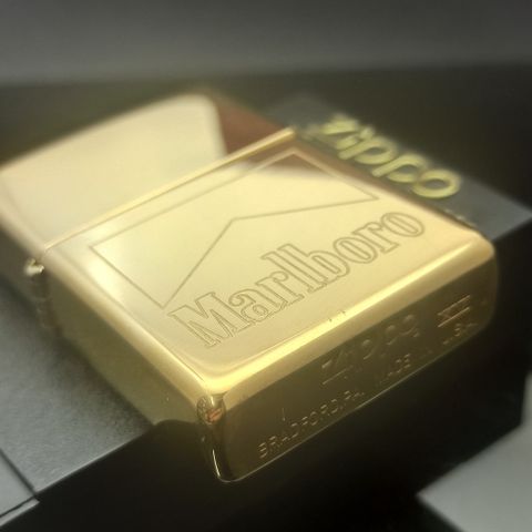 Bật Lửa Zippo Đồng Khối Marlboro Bản Xuất Châu Âu Đời XV La Mã Năm 1999 Hiếm Gặp ZL630