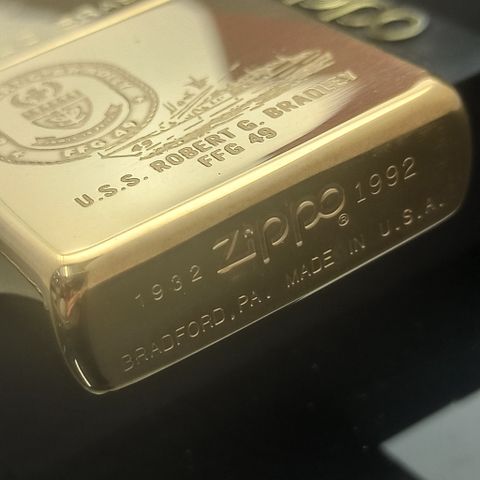 Bật Lửa Zippo Đồng Khối Solid Brass Chu Niên 1932 - 1992 Khắc Ăn Mòn Chủ Đề Tầu Chiến Hiếm Gặp Nguyên Zin Chính Hãng ZQH157