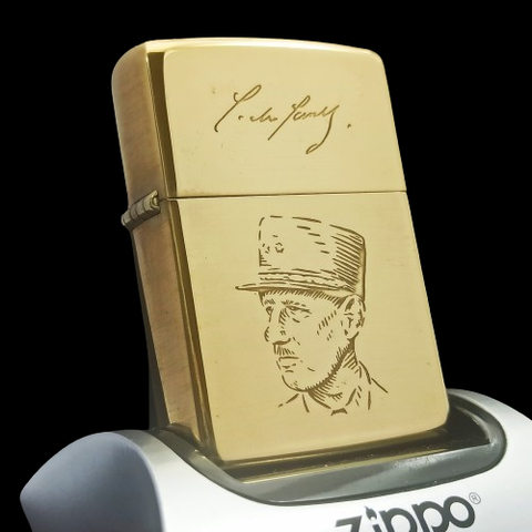 Bật Lửa Zippo Đồng Khối Chủ Đề Ăn Mòn Chân Dung 1 Trong 4 Vị Tướng Liên Quân Đời X La Mã Sẩn Xuất Năm 1994 ZL591