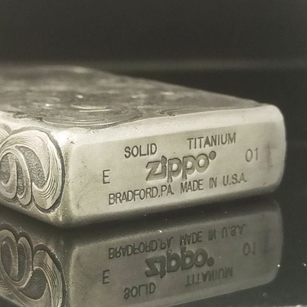 ZIPPO Peace Acoustic SOLID TITANIUM5774