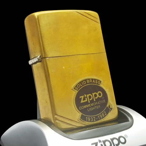 Bật Lửa Zippo Đồng Nguyên Khối Chu Niên Năm 1932 - 1982 Giá Trị Sưu Tầm Cao ZQH84