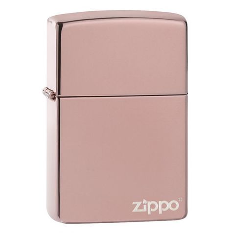 Bật Lửa Zippo Vàng Hồng Trơn Bóng Rose Gold Logo chữ Zippo Z294