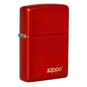 Bật Lửa Zippo 49475ZL – Zippo Metallic Red Sơn Đỏ Với Logo Zippo Z307