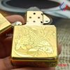 BẬT LỬA ZIPPO BRASS ĐỒNG KHỐI CÁ CHÉP ĐẦM SEN KHẮC 2 MẶT BẢN AMOR - ZKB67