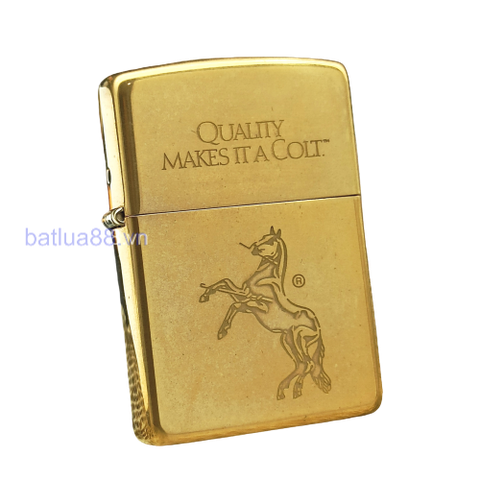 BẬT LỬA ZIPPO BRASS CHỦ ĐỀ NGỰA ĐỜI XII LA MÃ SẢN XUẤT NĂM 1996 - ZL261