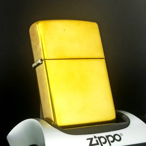 Bật Lửa Zippo Đồng Khối Trơn 2 Mặt Đời XV La Mã Năm 1999 ZL602