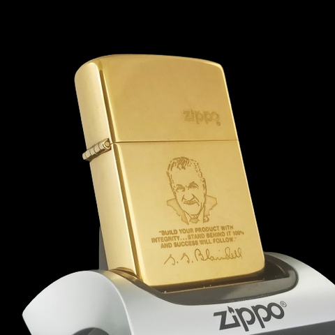 Bật Lửa Zippo Chu Niên 1932 - 1984 Slolid Brass Chủ Đề Chủ Tịch Hãng Zippo Cực Hiếm năm 1984 ZQH124