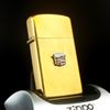 Bật Lửa Zippo Slim Cổ Bọc Vàng Nguyên Khối 10k GF Cực Hiếm Đẹp, Đời 1970s ZQH148