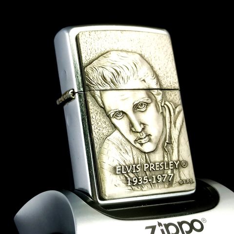 Bật Lửa Zippo Ông Vua Nhạc Rock n Roll ELVIS PRESLEY Cực Kỳ Hiếm Gặp Giá Trị Sưu Tầm Cao, Năm 2003 ZQH155