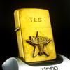 Bật Lửa Zippo Đồng Khối Marlboro Longhorns Đầu Bò Đời VIII La Mã Năm 1992 Hiếm ZQH162