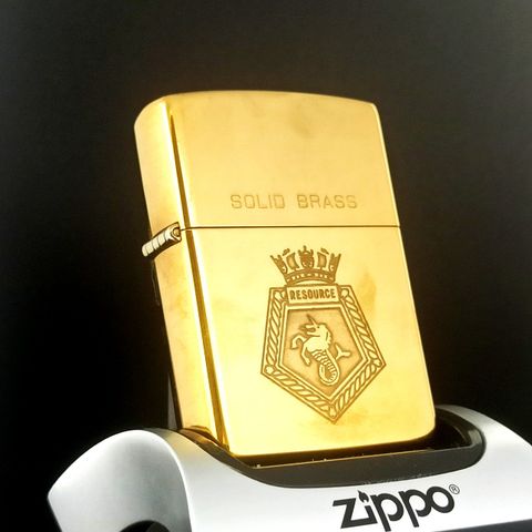 Bật Lửa Zippo Chu Niên 1932 - 1991 Brass Chủ Đề Tầu Anh 2 Mặt Hiếm Gặp Năm 1991 ZQH89