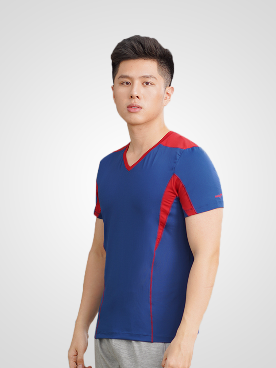 Áo T-Shirt nam Kwin KTS1705 - Xanh blue