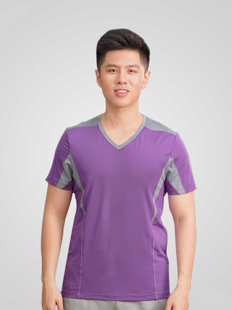 Áo T-Shirt nam Kwin KTS1705 - Tím Magic