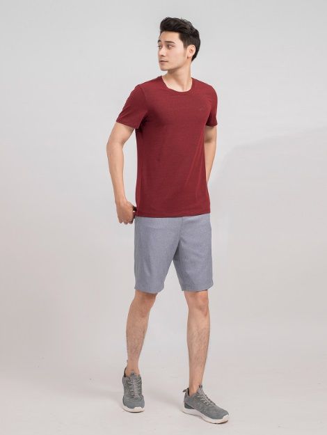 Áo T-Shirt nam cổ tròn KTS005S9 - Đỏ đô 22