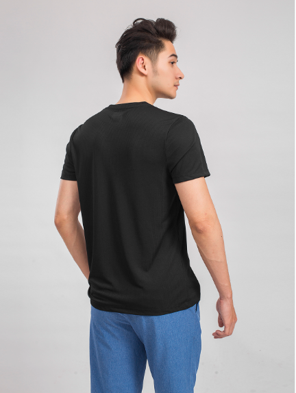 Áo T-Shirt nam cổ tròn KTS009S9 - Đen 9