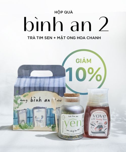  Combo BÌNH AN 2 (Mật ong hoa Chanh + Trà tim sen) 