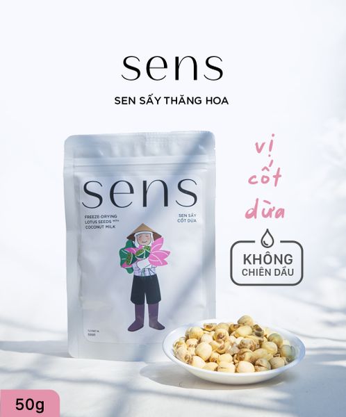  SENS - Sen Sấy Thăng Hoa, vị Cốt Dừa (Túi 50g) 