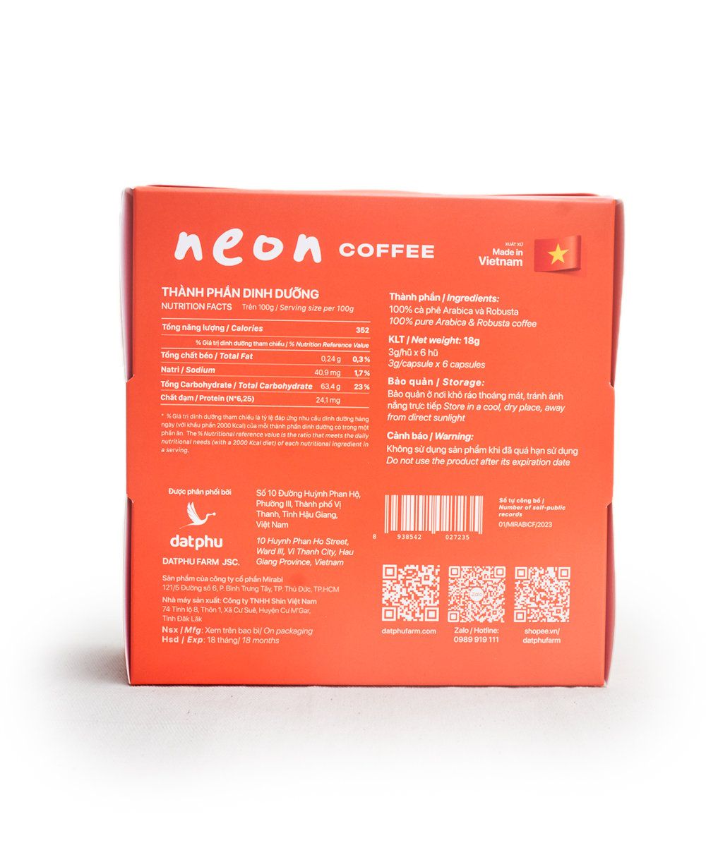 Neon Coffee 6 viên