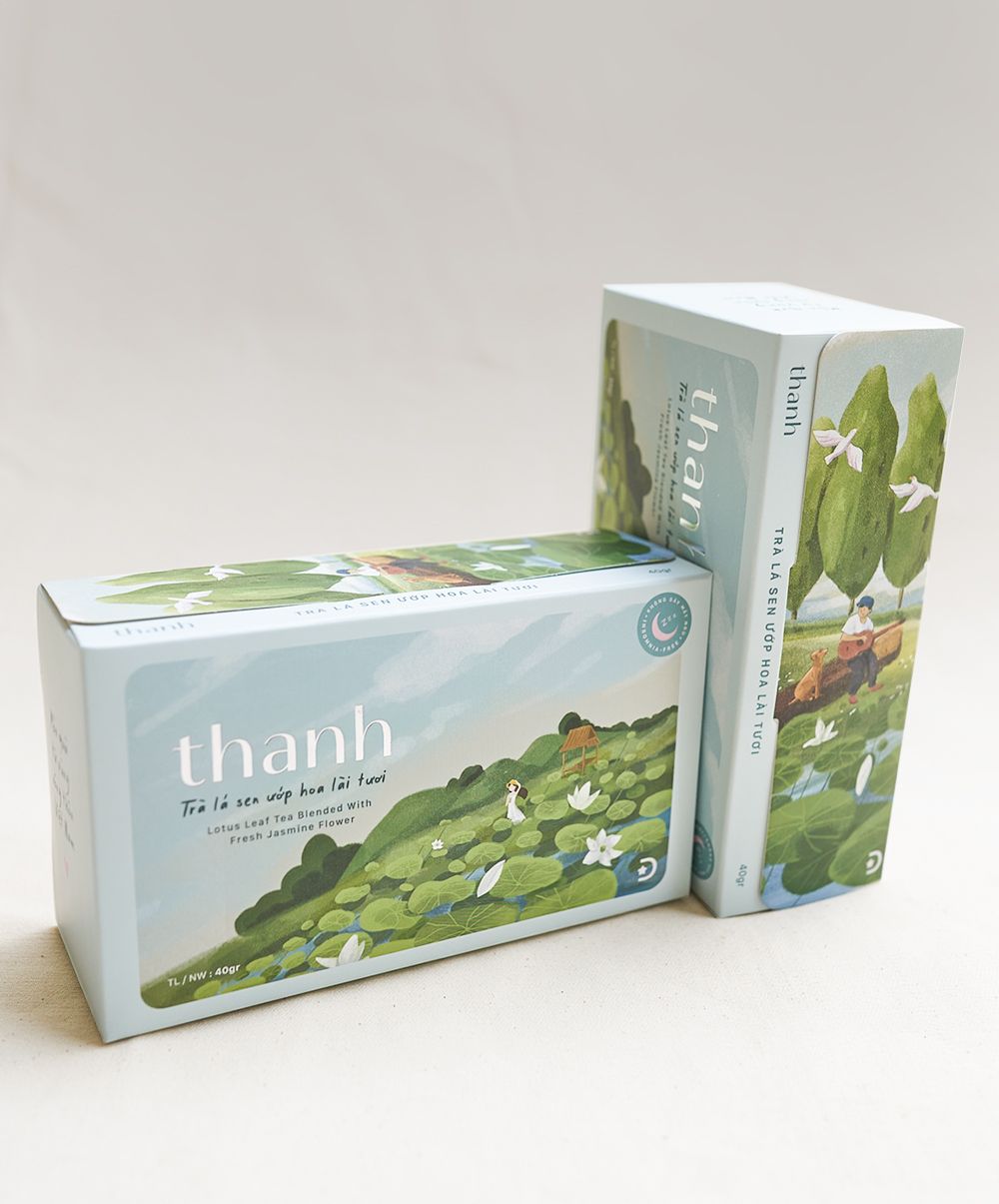 THANH - Trà Lá Sen Ướp Hoa Lài Tươi 40g