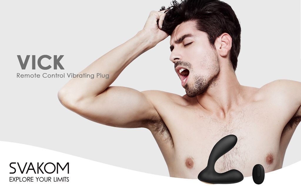 SVAKOM Vick dụng cụ tình dục hậu môn 2 động cơ rung điều khiển từ xa