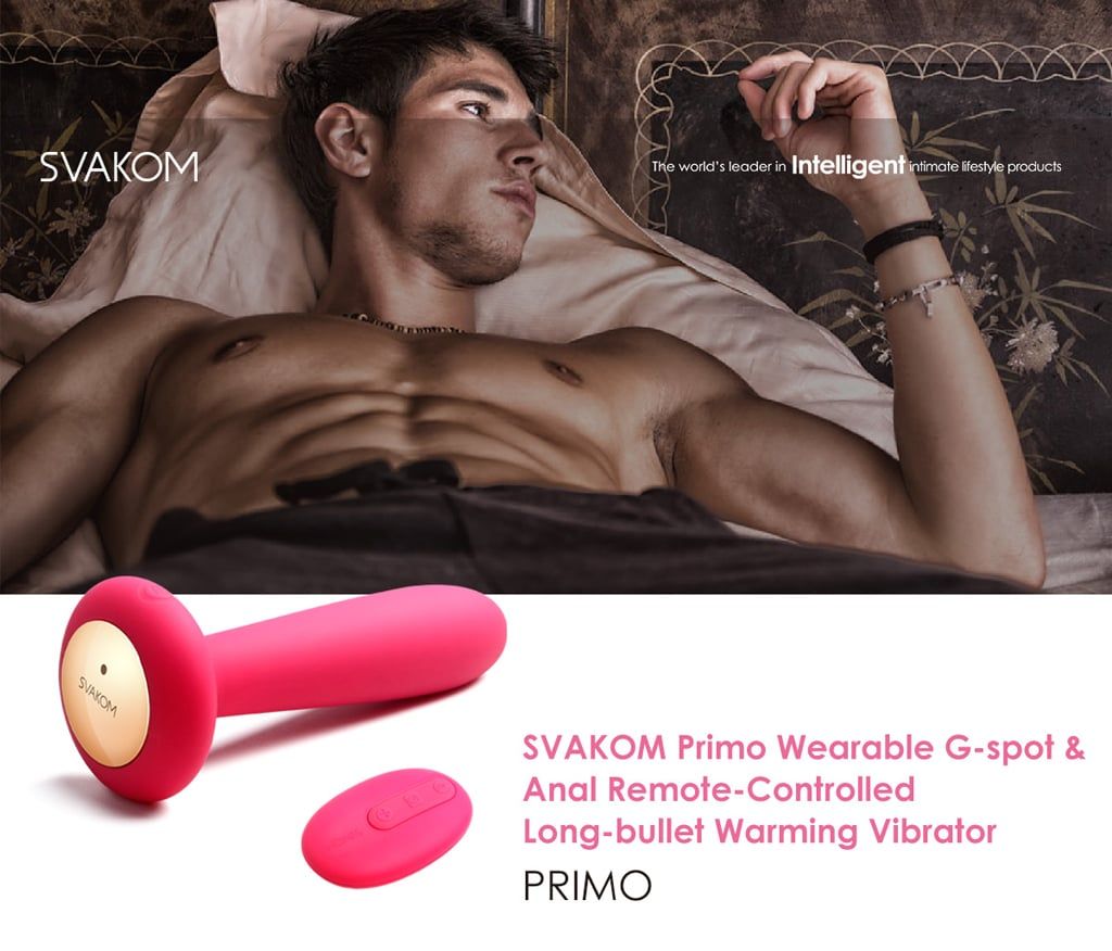 SVAKOM Primo đồ chơi tình dục hậu môn có sưởi ấm