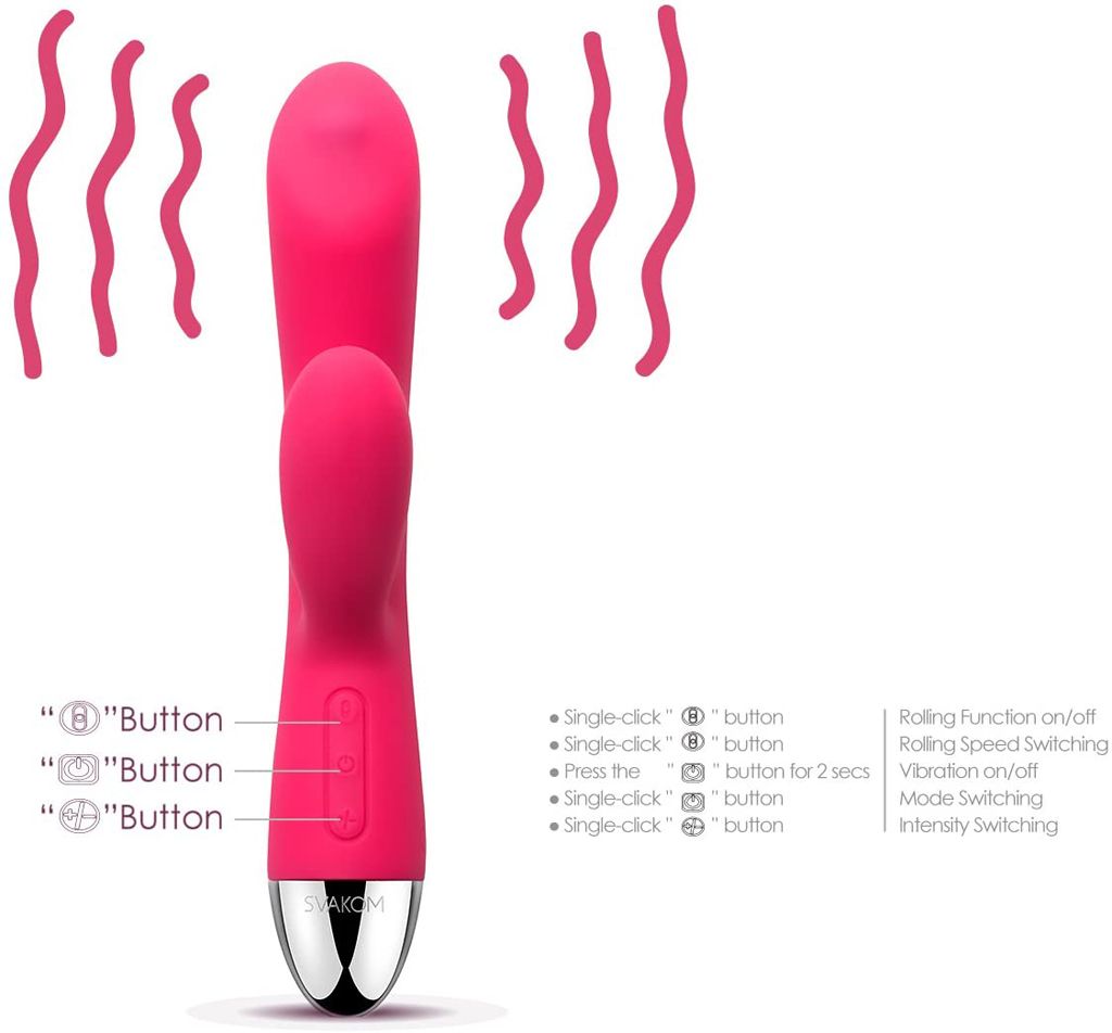 SVAKOM Trysta đồ chơi người lớn dương vật giả hai nhánh rung