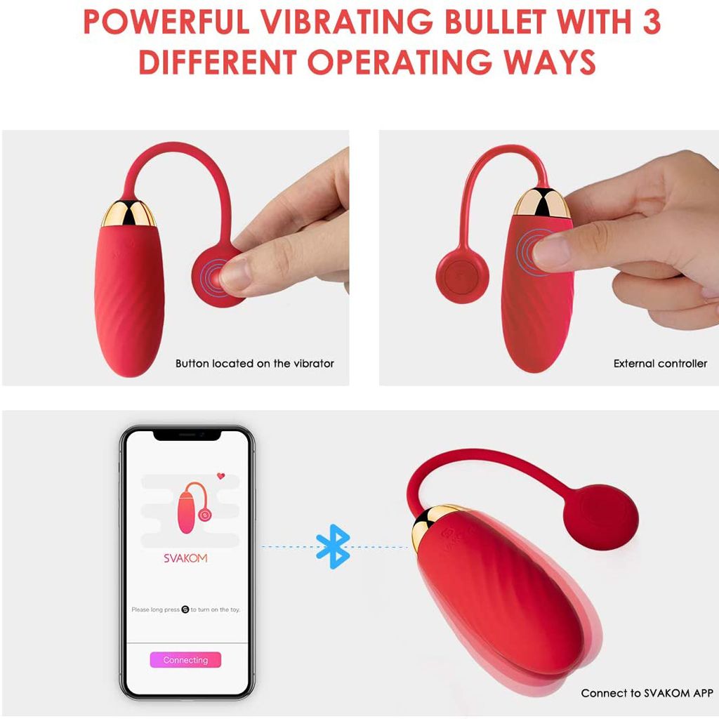 SVAKOM Ella trứng rung tình yêu thông minh điều khiển qua smart phone