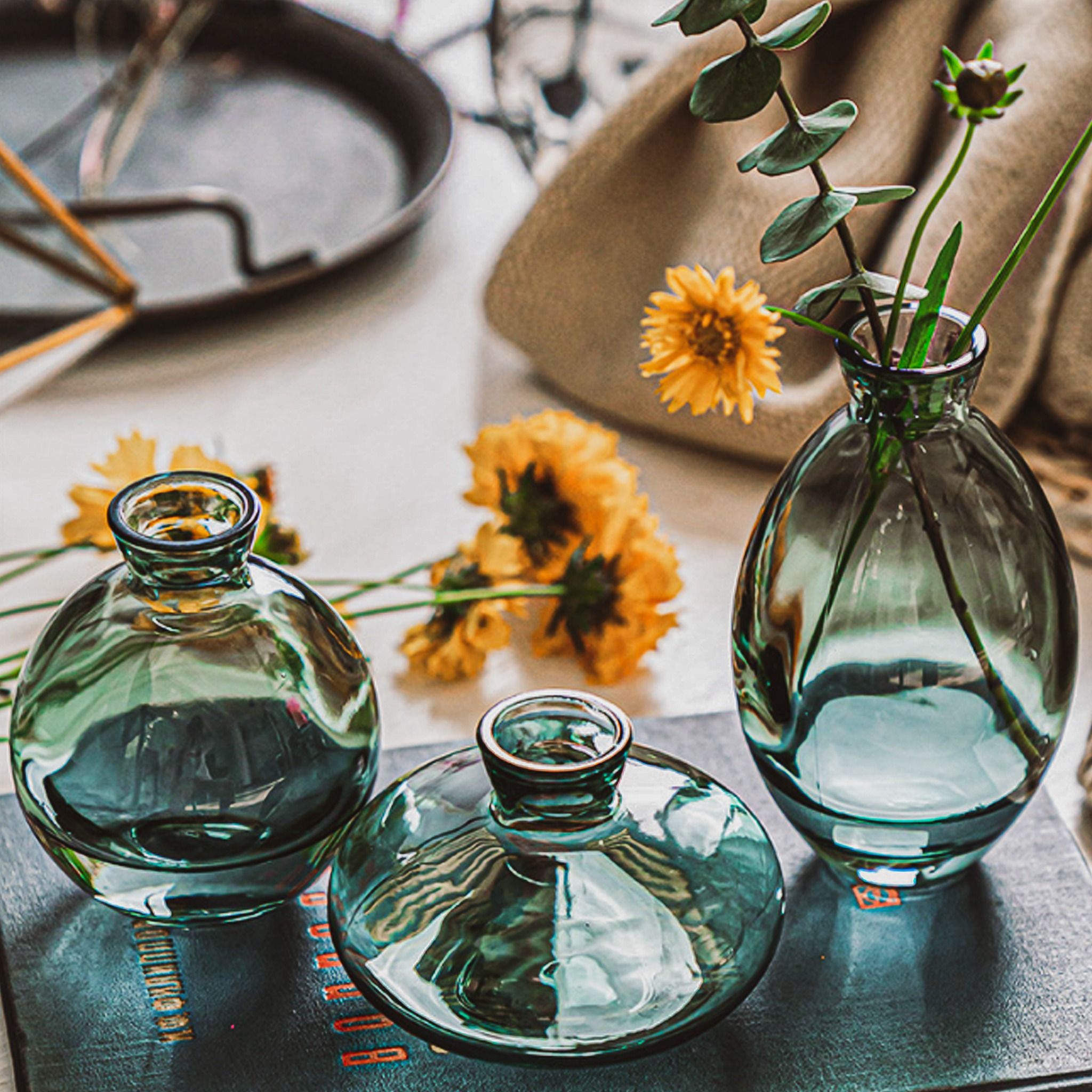 Bộ 3 Lọ Thủy Tinh Mini Vase