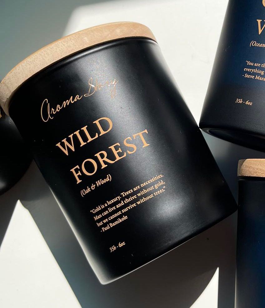 Nến Thơm Wild Forest - Lọ Màu Nâu