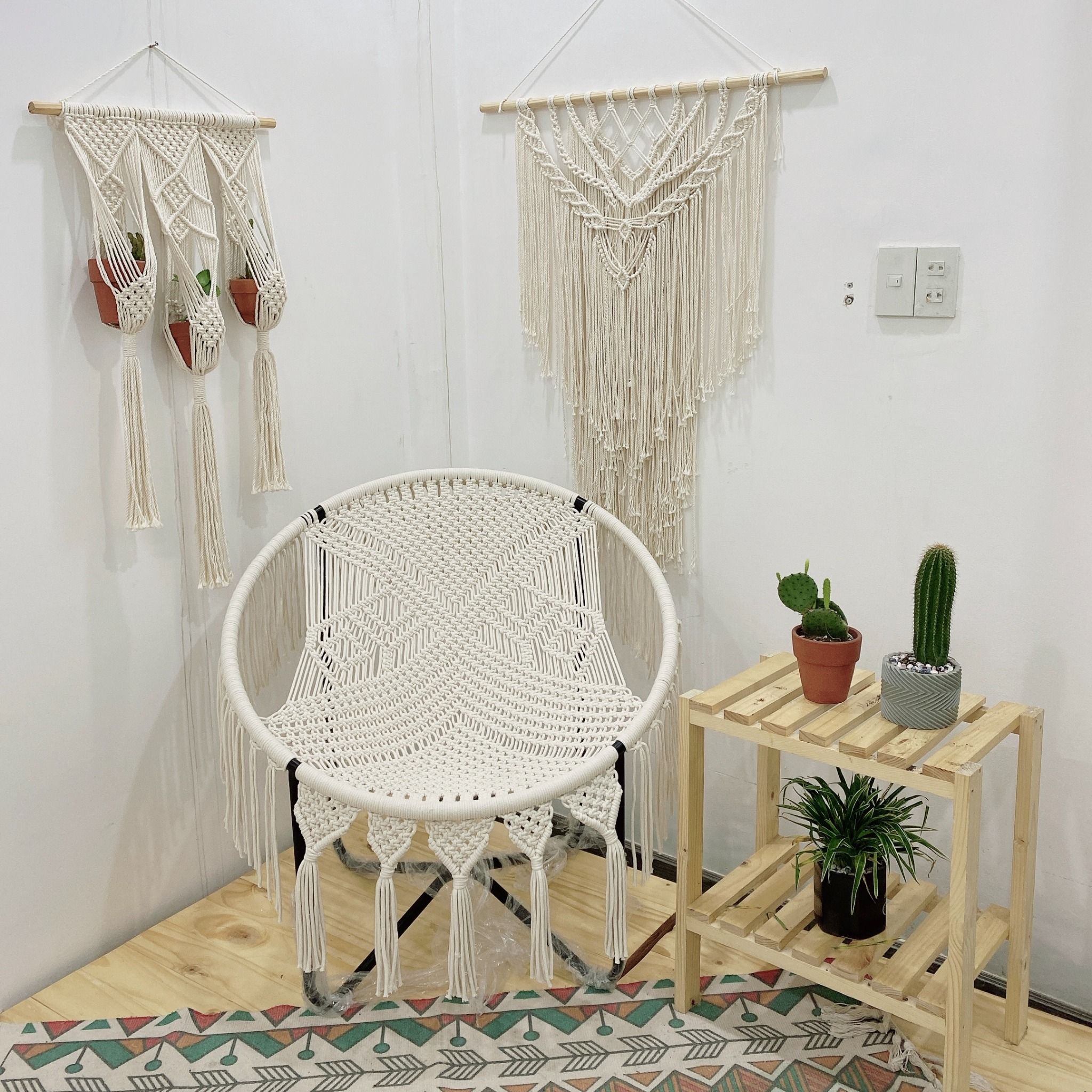 Ghế tròn Papasan MACRAME