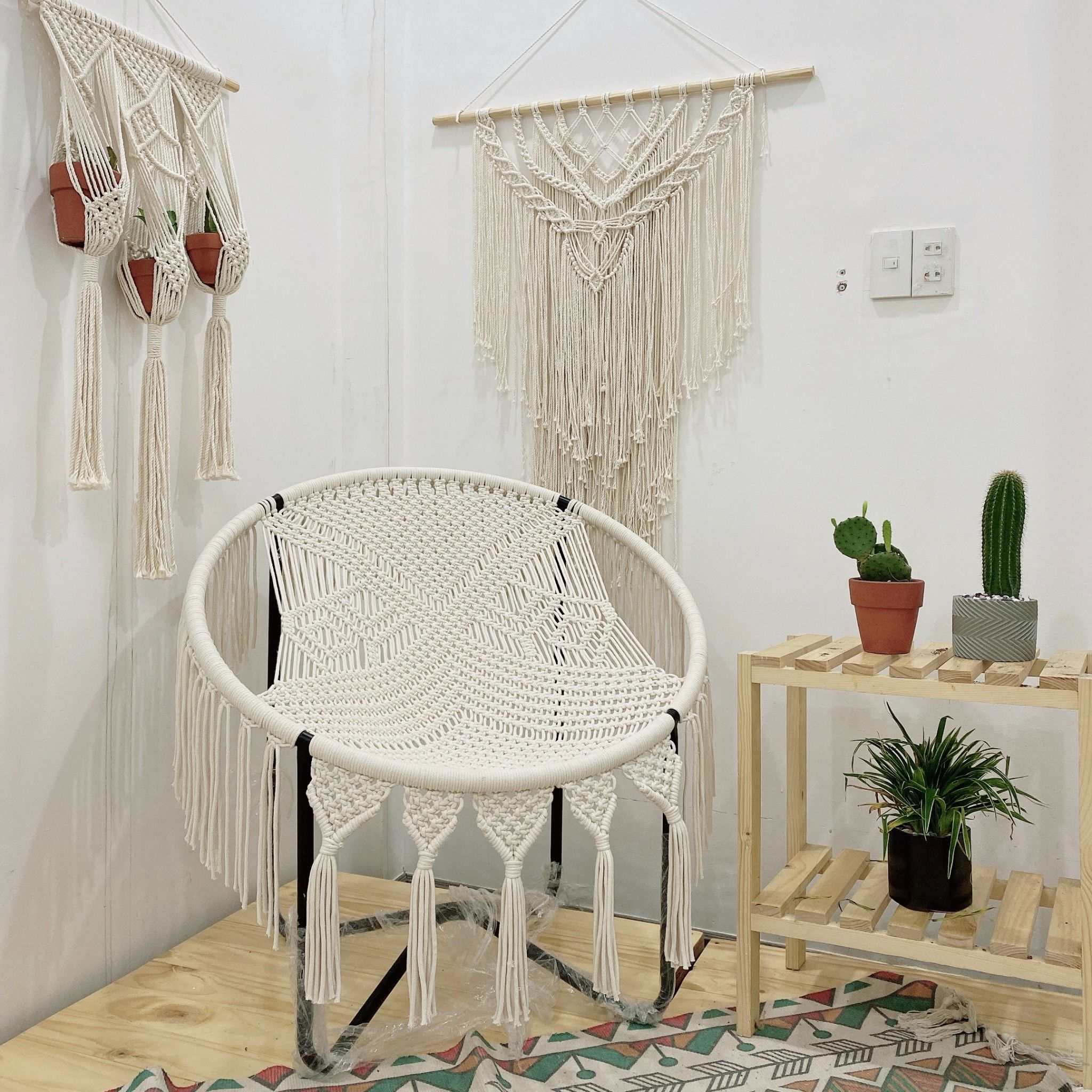 Ghế tròn Papasan MACRAME