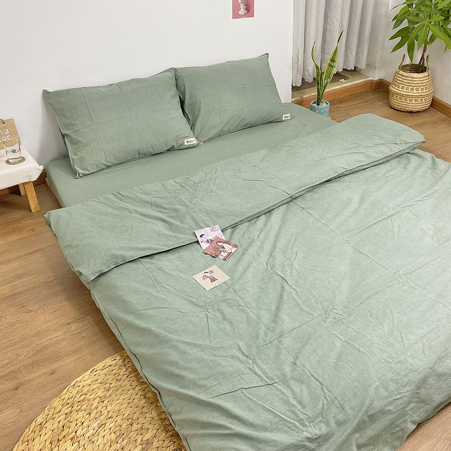 Bộ Chăn Ga Gối Cotton Organic Hàn Quốc