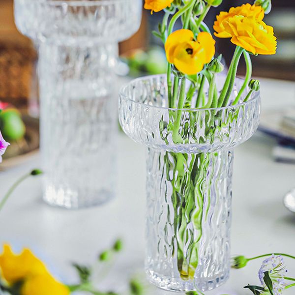 Lọ Hoa Thủy Tinh Wavy Line Vase