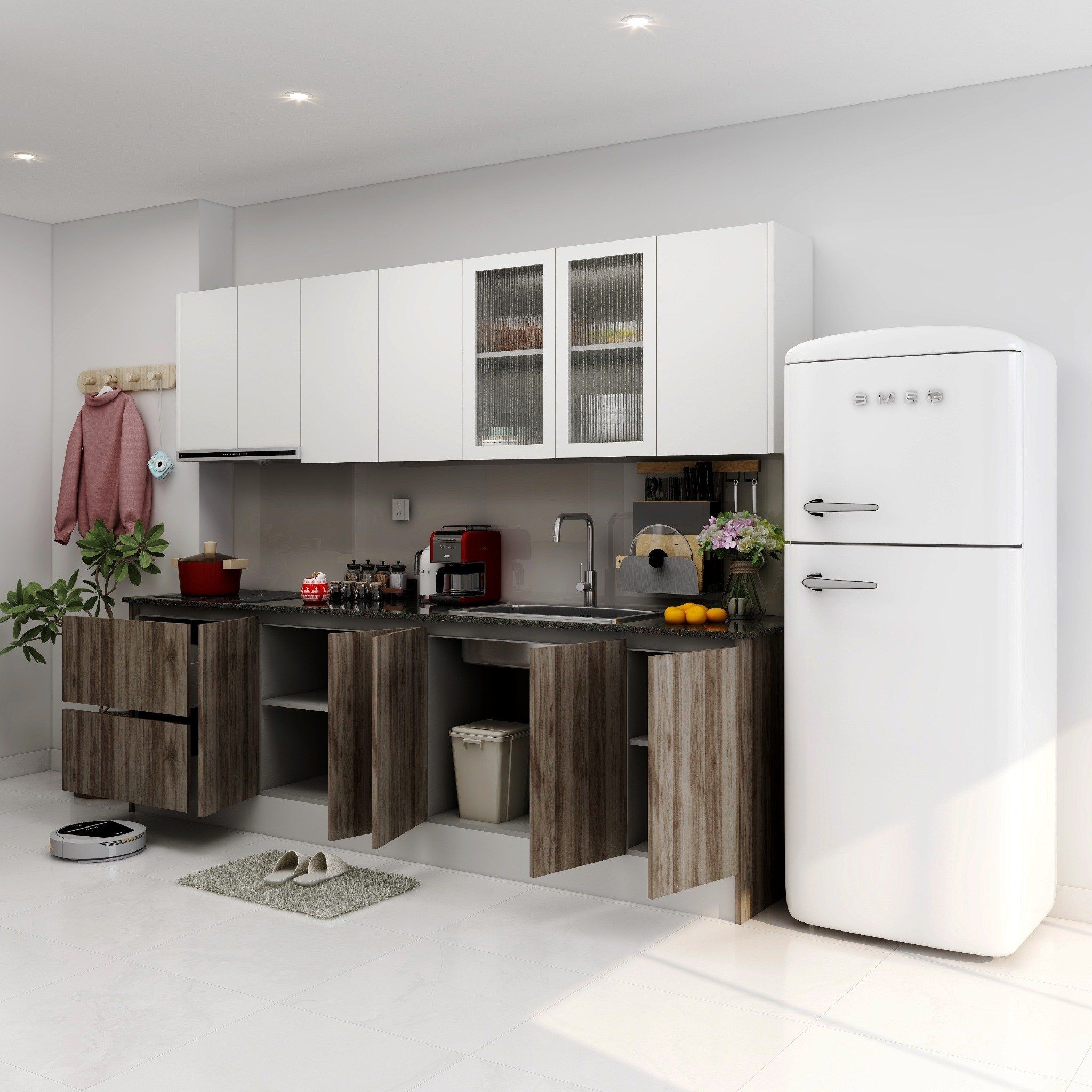 Hệ tủ bếp MOHO Kitchen Premium Grenaa Nhiều Kích Thước