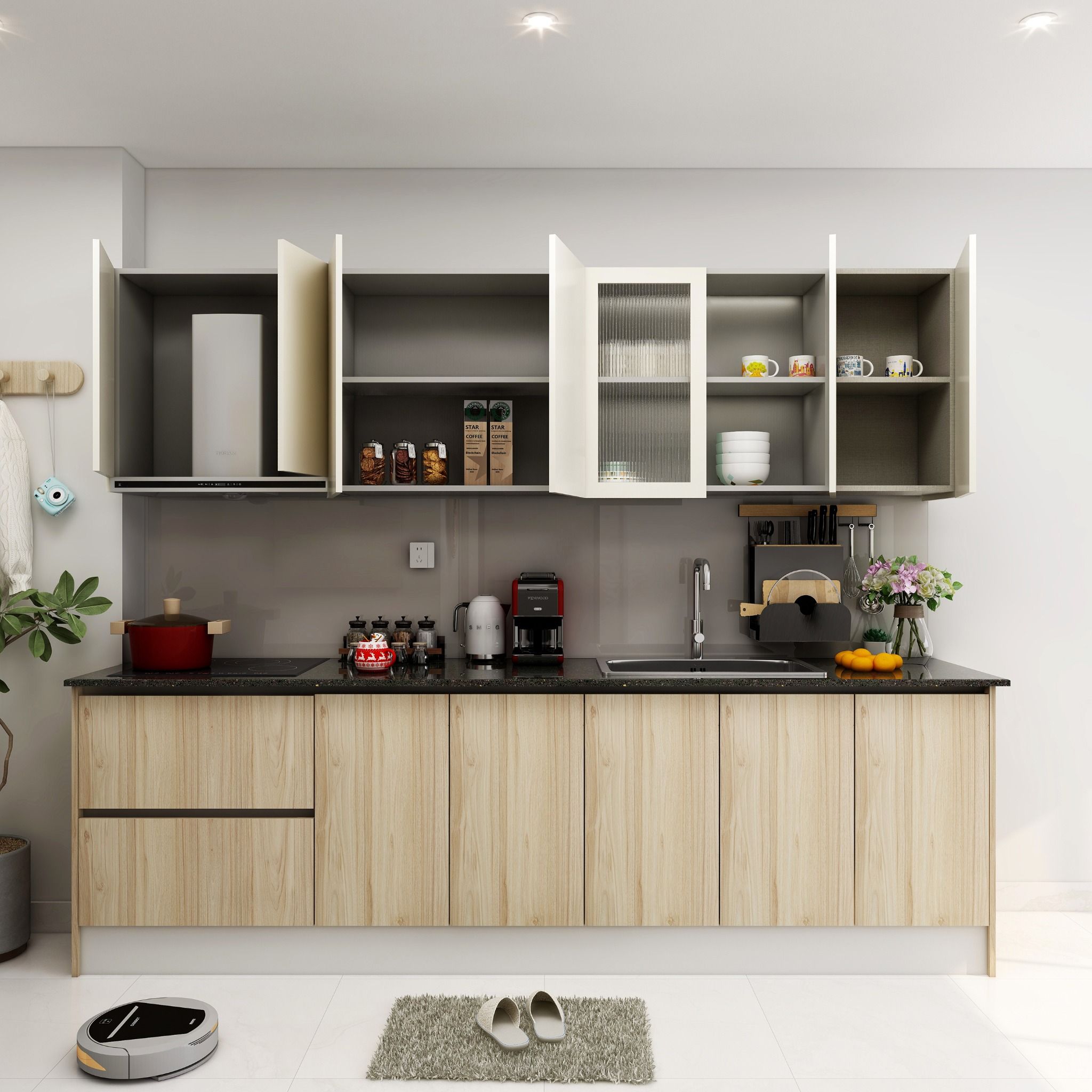 Hệ tủ bếp MOHO Kitchen Premium Ubeda Nhiều Kích Thước