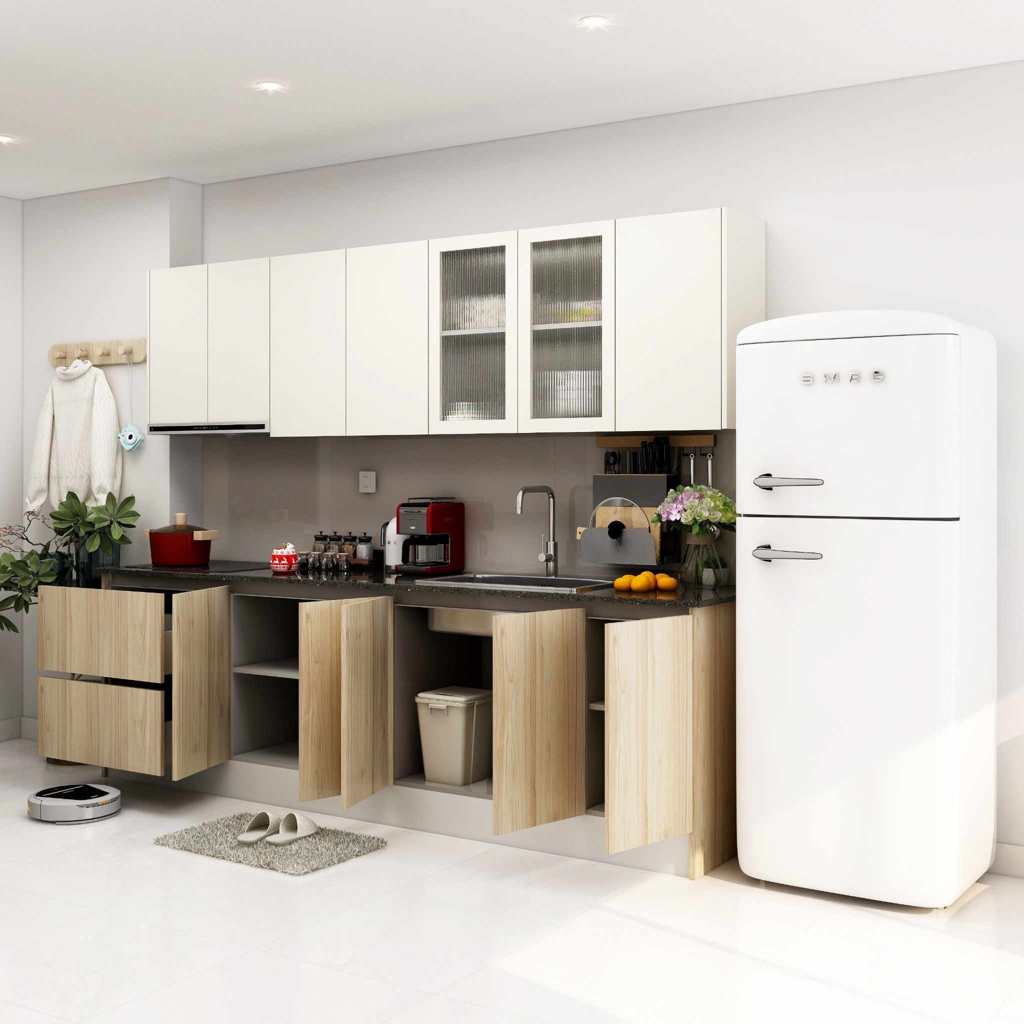 Hệ tủ bếp MOHO Kitchen Premium Ubeda Nhiều Kích Thước