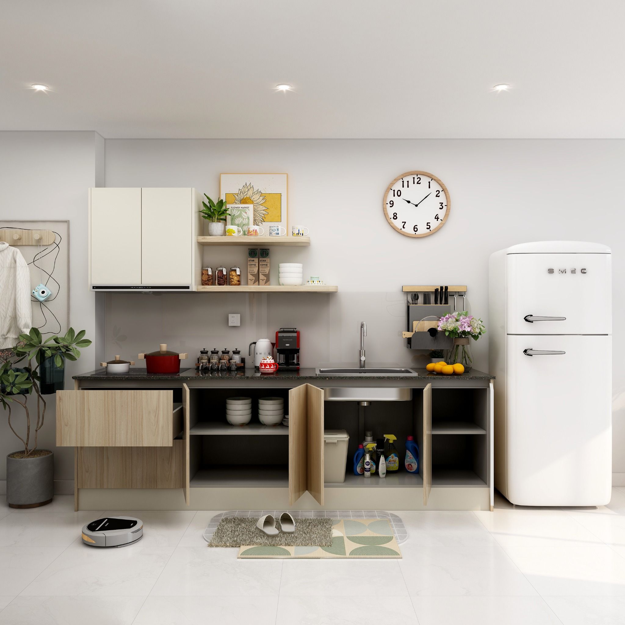  Hệ tủ bếp MOHO Kitchen Smart Ubeda Nhiều Kích Thước 