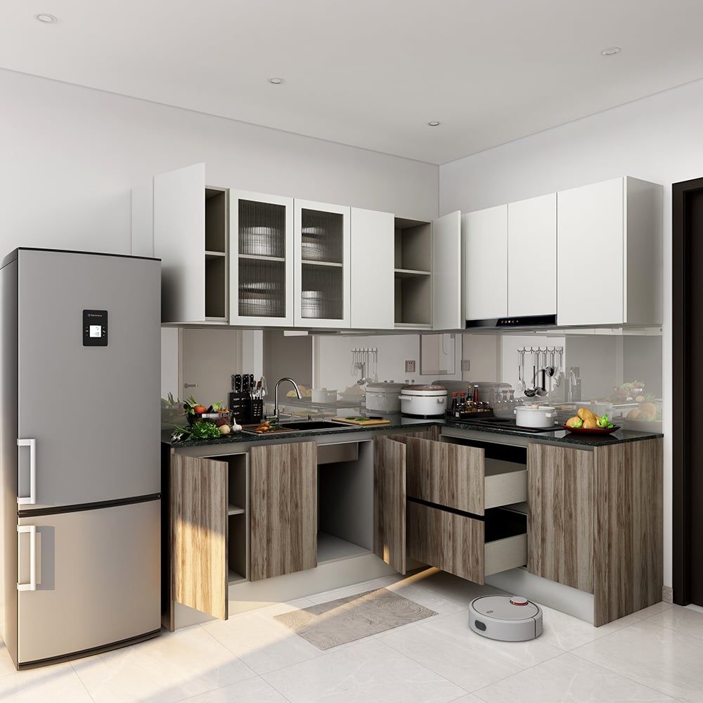Hệ tủ bếp MOHO Kitchen Premium Grenaa Nhiều Kích Thước