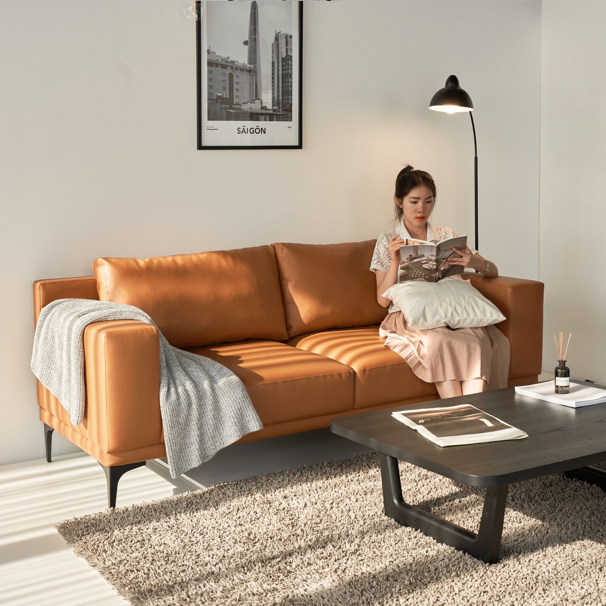 Ghế Sofa Da MOHO RIGA 2m