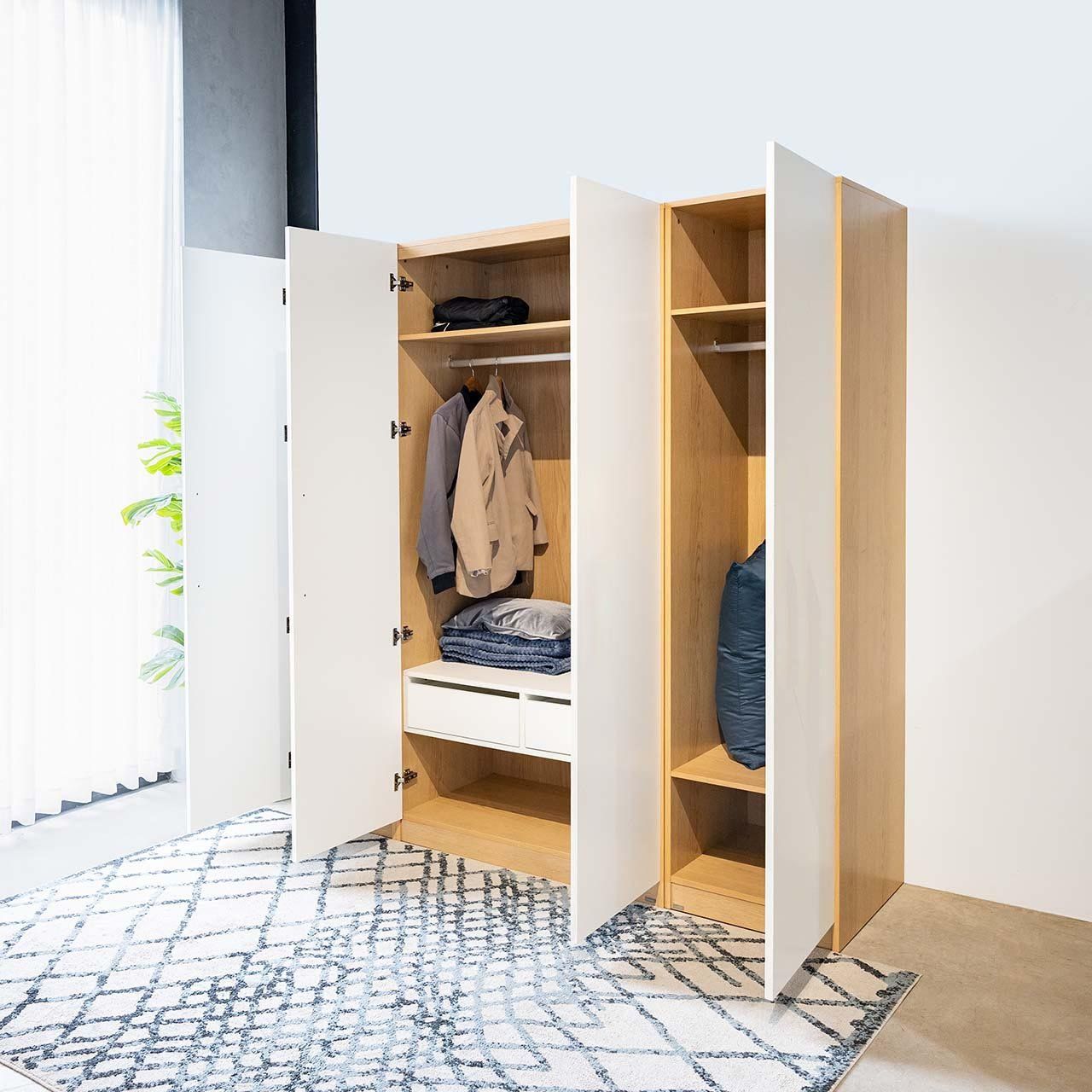 Set Tủ Quần Áo Gỗ MOHO VIENNA 201 4 Cánh 4 Màu