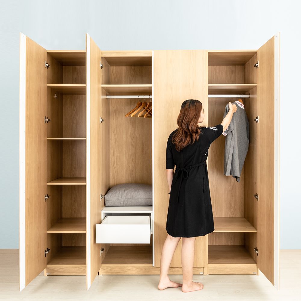Set Tủ Quần Áo Gỗ MOHO VIENNA 201 4 Cánh Nhiều Màu Sắc