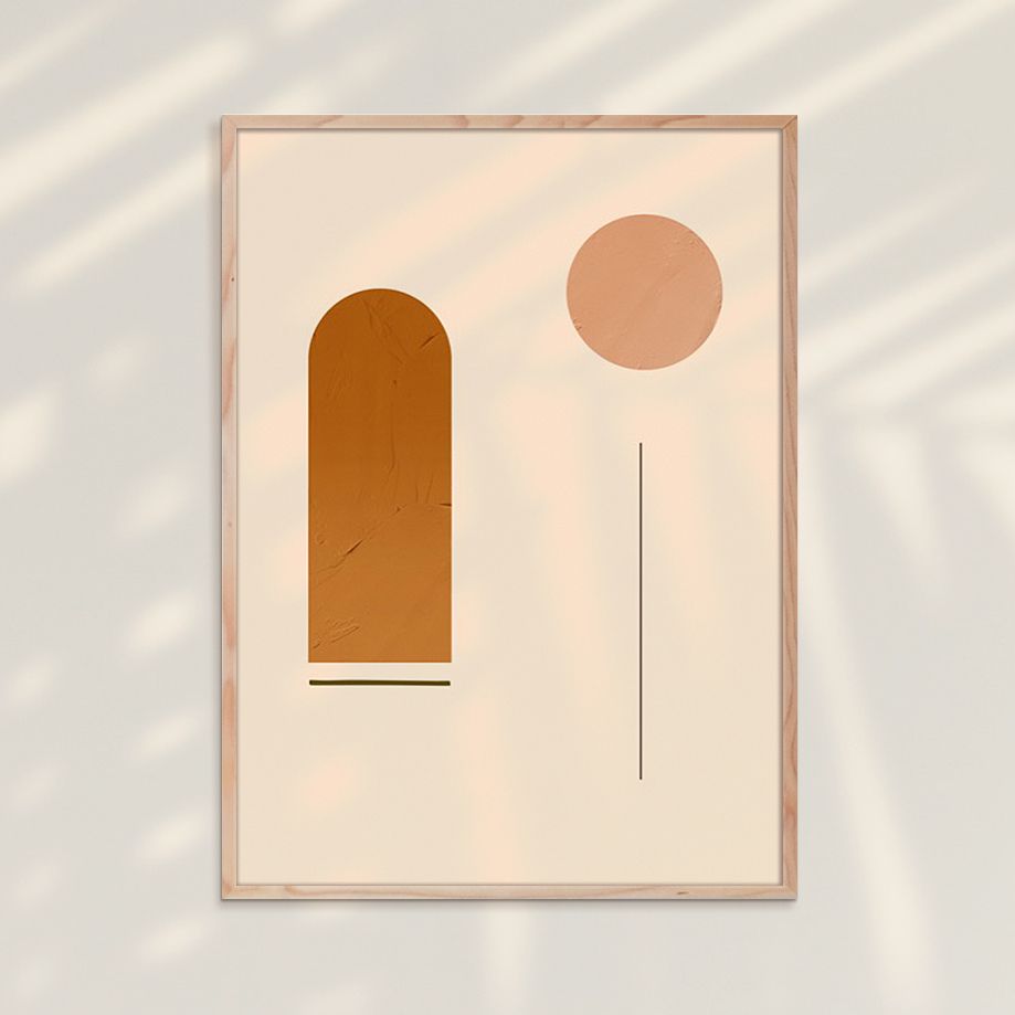 Abstract Shape 48 - Tranh Khung Kính
