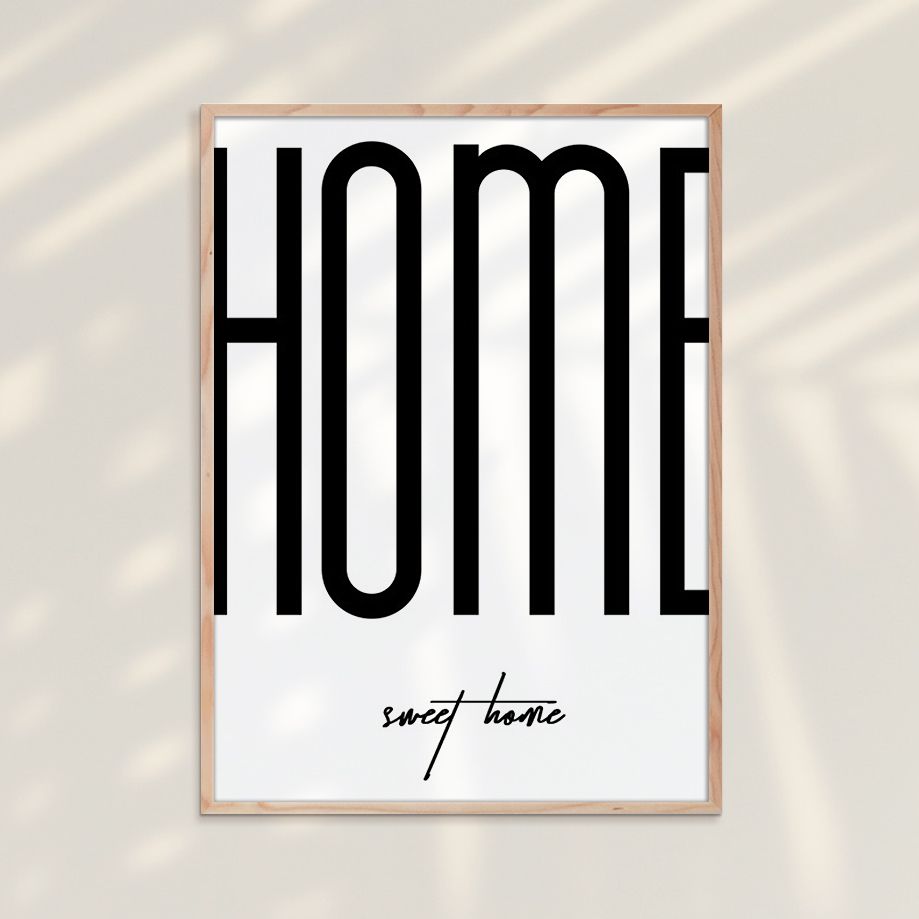 Tranh Typography 23 - Tranh Khung Kính