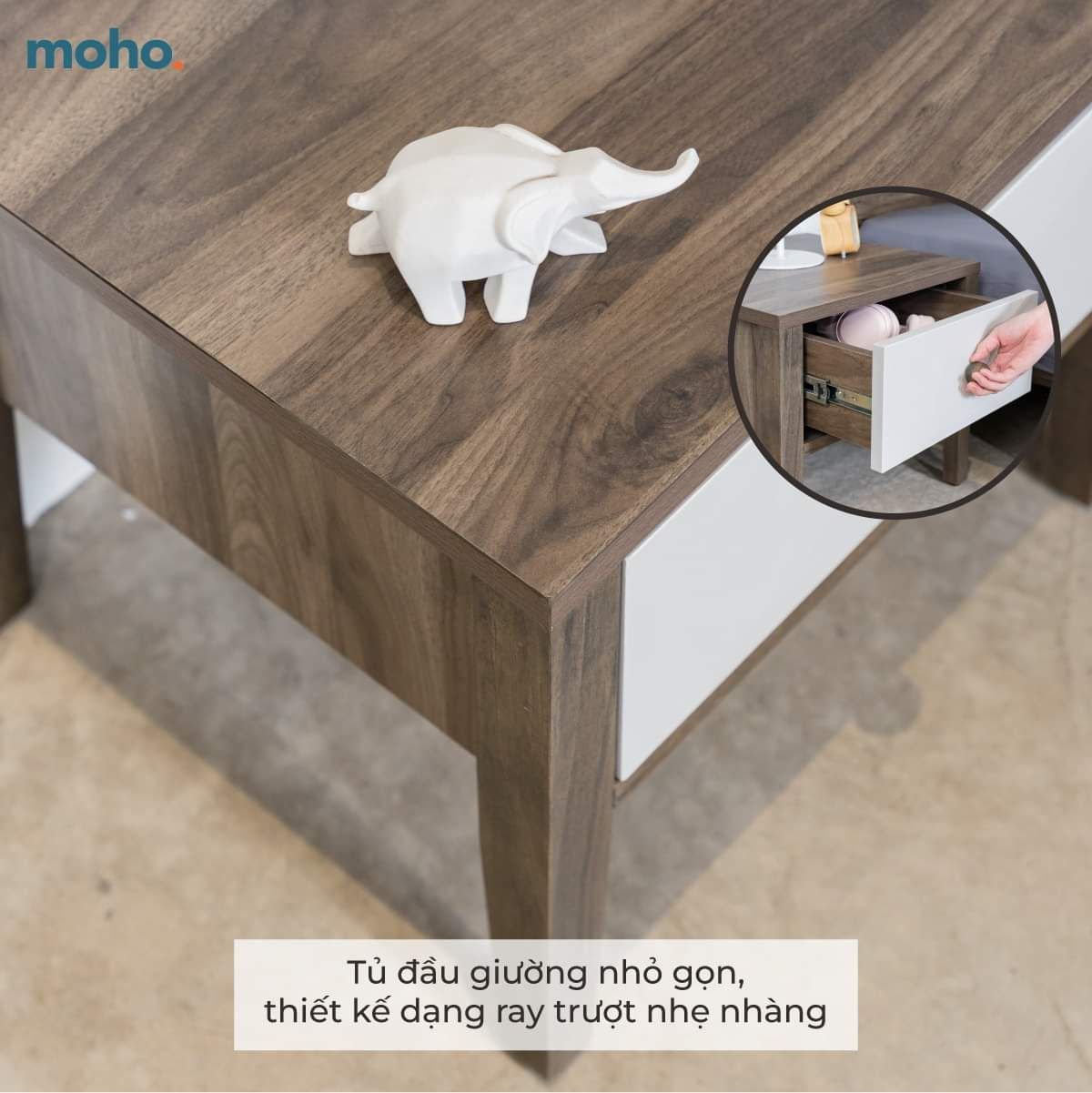 Combo Basic Phòng Ngủ Grenaa 201 Màu Nâu