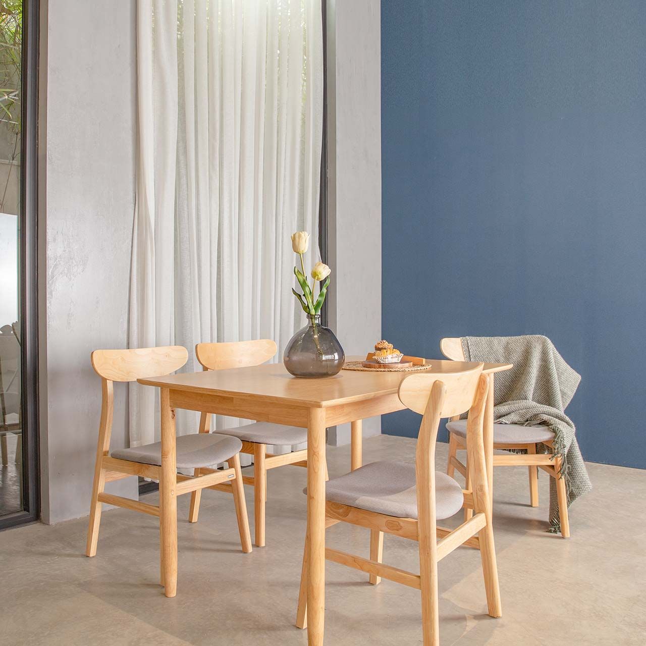 Bàn Ăn Gỗ MOHO MILAN 901 Màu Gỗ
