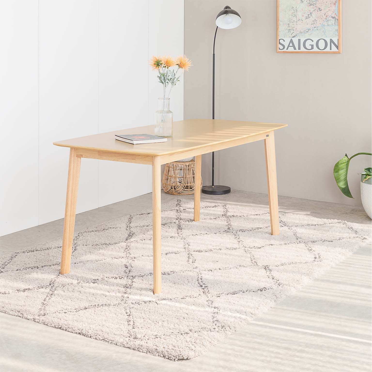 Bàn Ăn Gỗ Cao Su MOHO OSLO 901