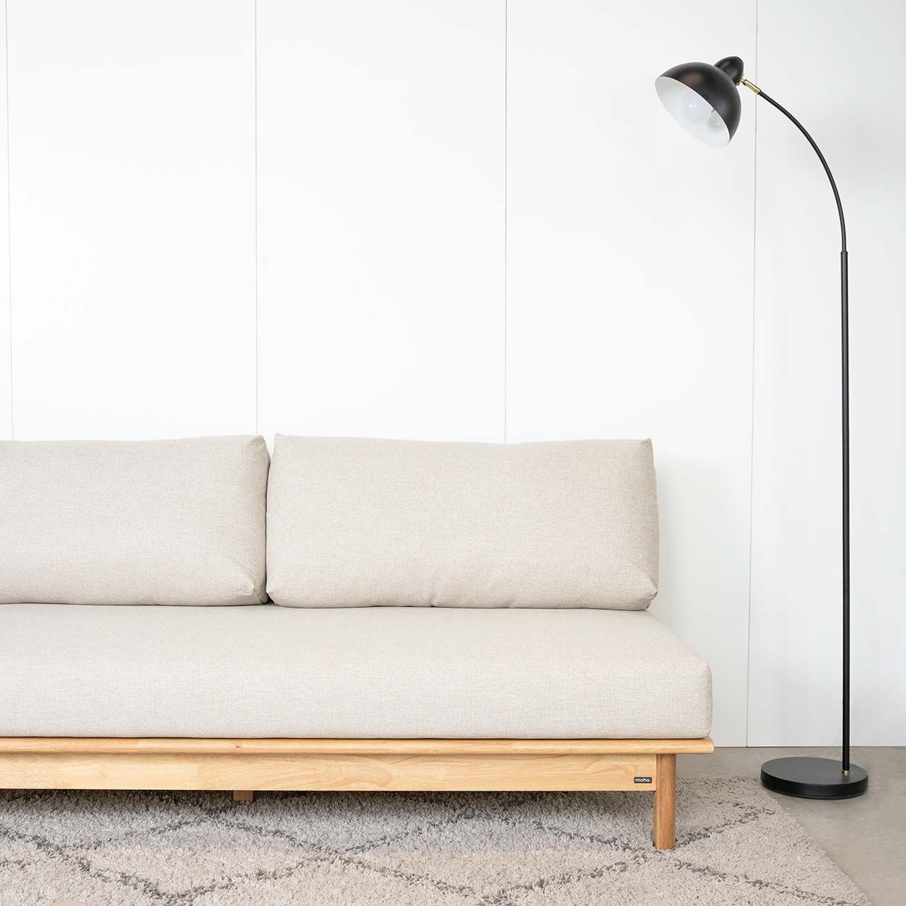 Ghế Sofa Gỗ Cao Su Tự Nhiên MOHO VLINE 601