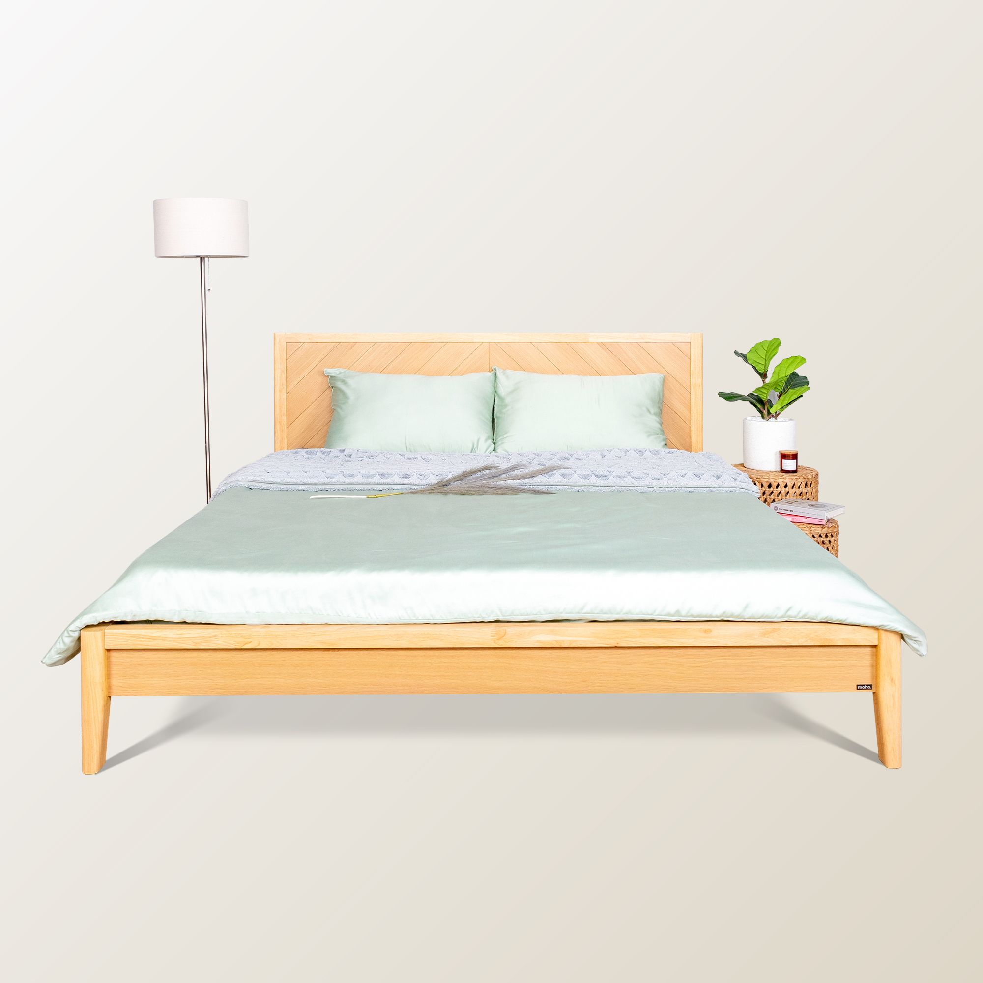 Giường Ngủ Gỗ Cao Su MOHO HOBRO 301