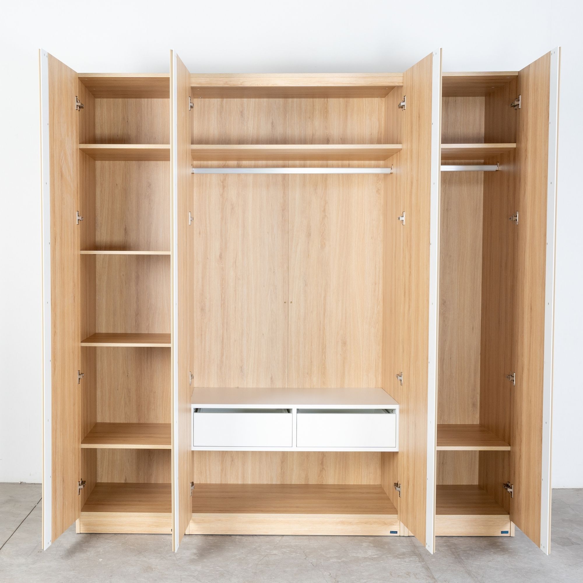 Set Tủ Quần Áo Gỗ MOHO VIENNA 201 4 Cánh 4 Màu