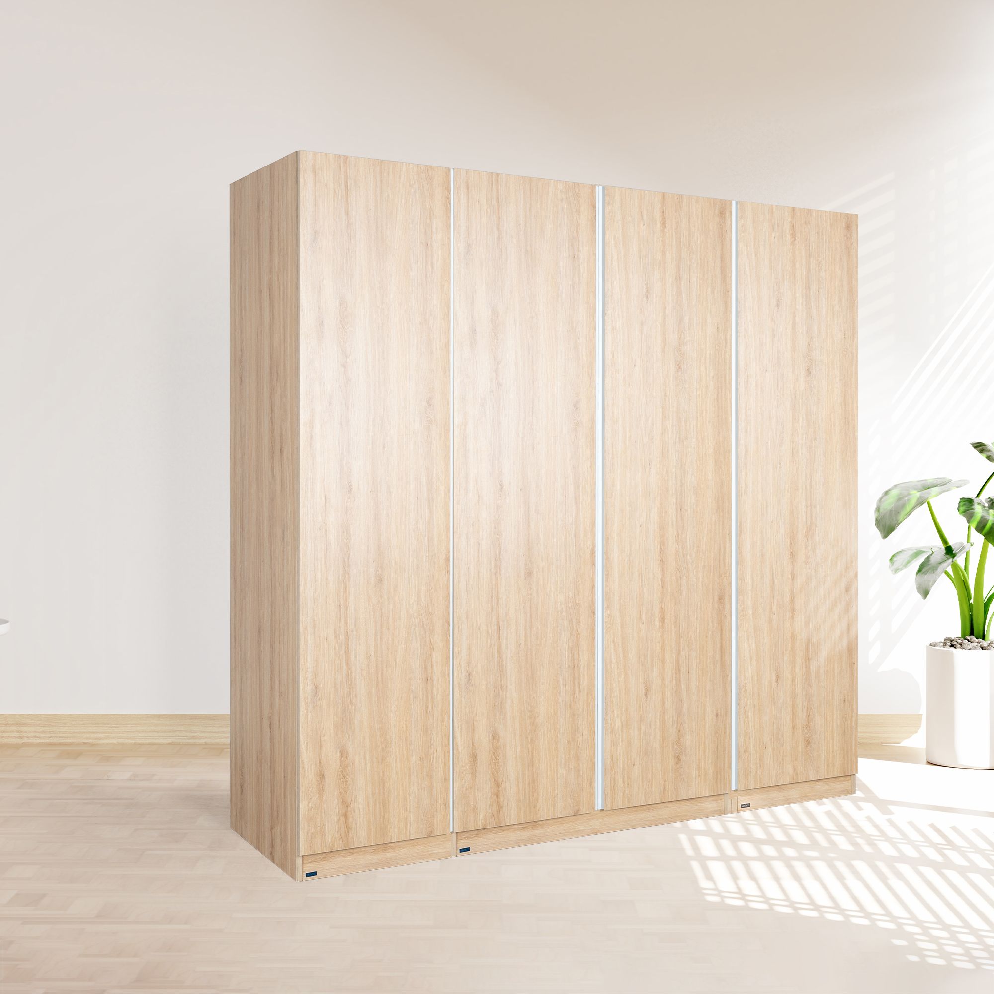 Set Tủ Quần Áo Gỗ MOHO VIENNA 201 4 Cánh 4 Màu